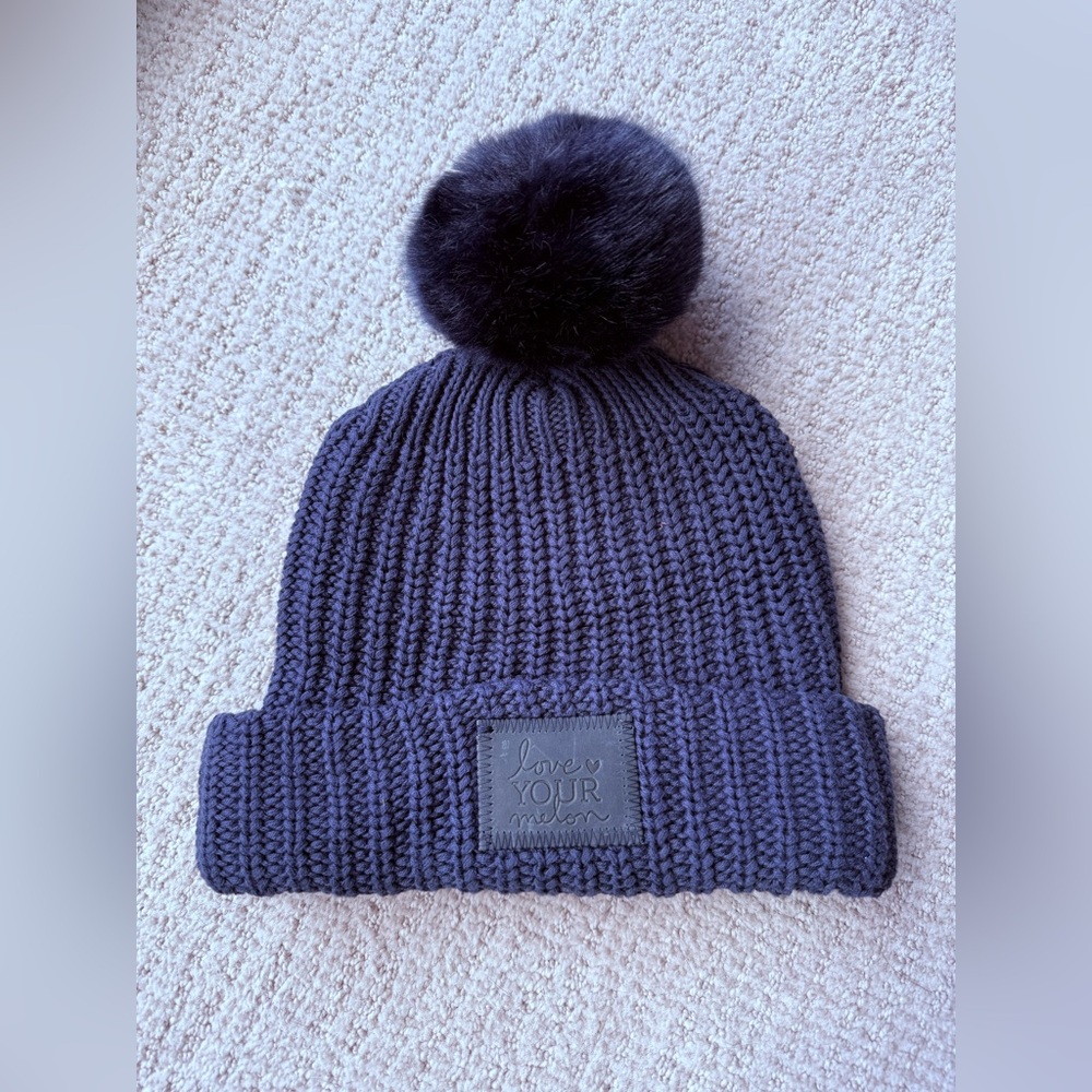 Love Your Melon Navy Beanie
